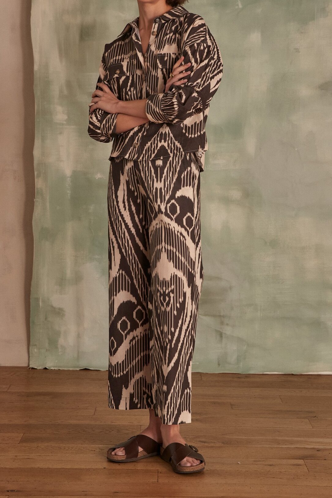 Pantalon large en lin PAUL Maison 123 seconde main photo 1