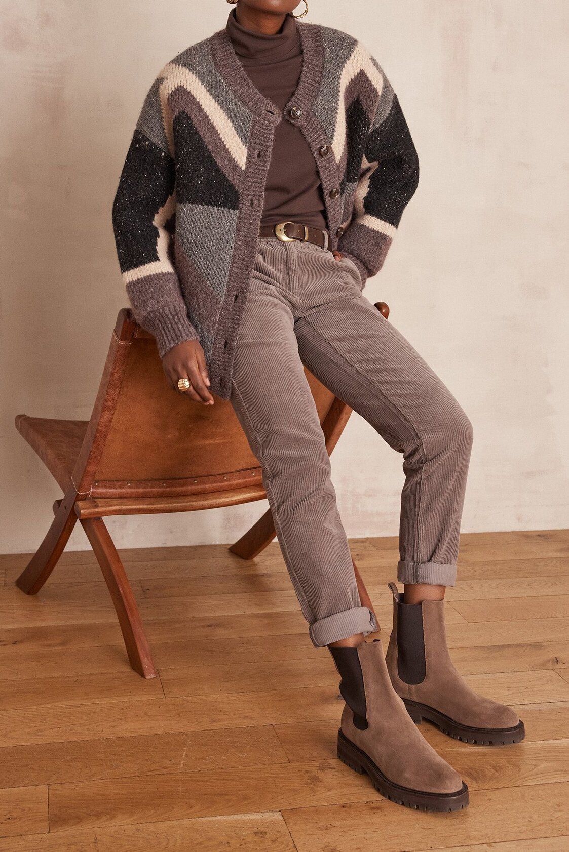 Pantalon SABIL en velours de coton Maison 123 seconde main photo 1