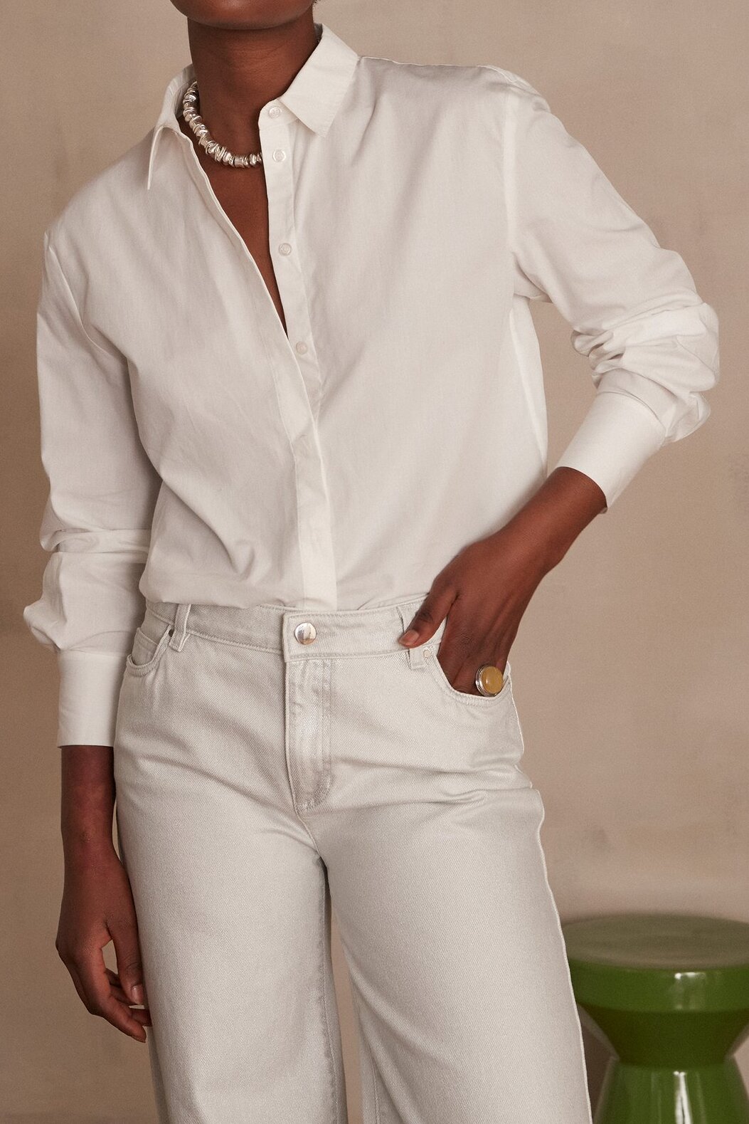 Chemise en 100% coton ESMERALDA Maison 123 seconde main photo 3