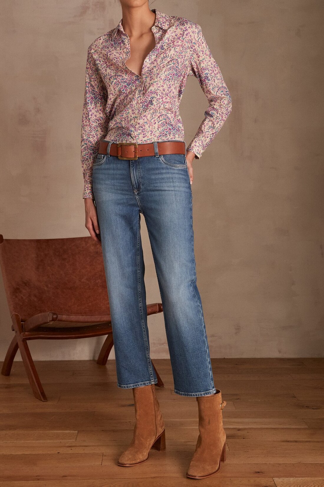 Jean slim LOUISY CROPPED Maison 123 seconde main photo 1