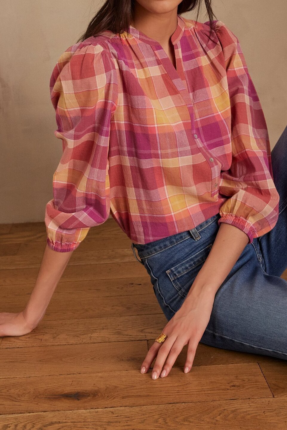 Blouse PRUDENCE à  carreaux Maison 123 seconde main photo 1