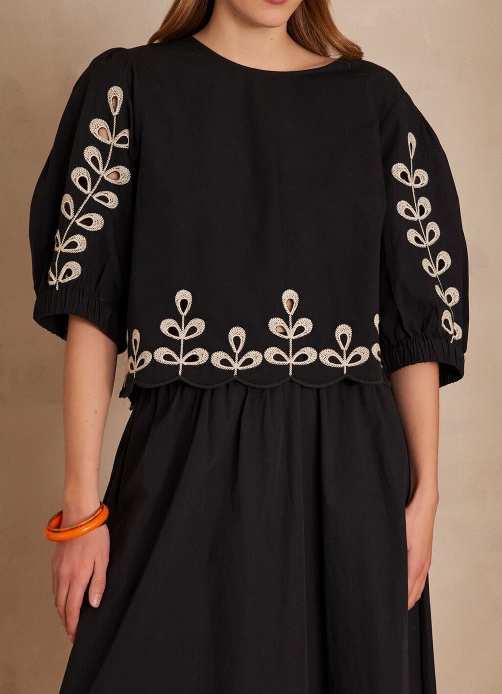 Blouse PERCY en coton avec broderie Maison 123 seconde main photo 1