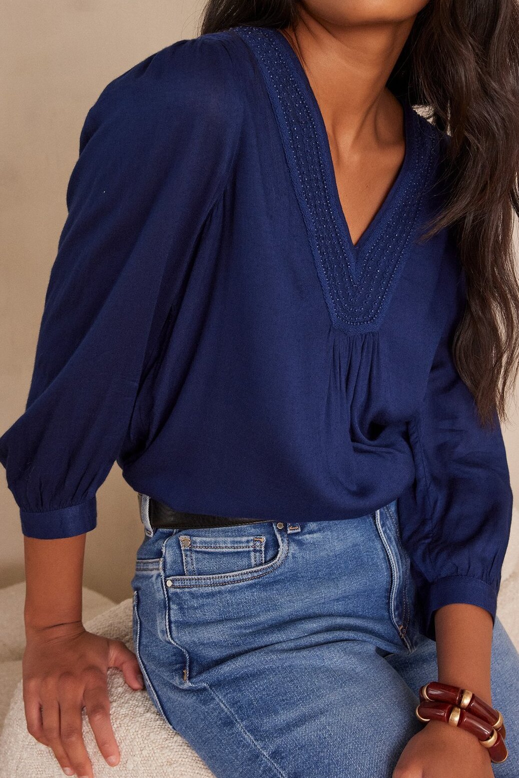 Blouse brodée TAYLOR Maison 123 seconde main photo 1