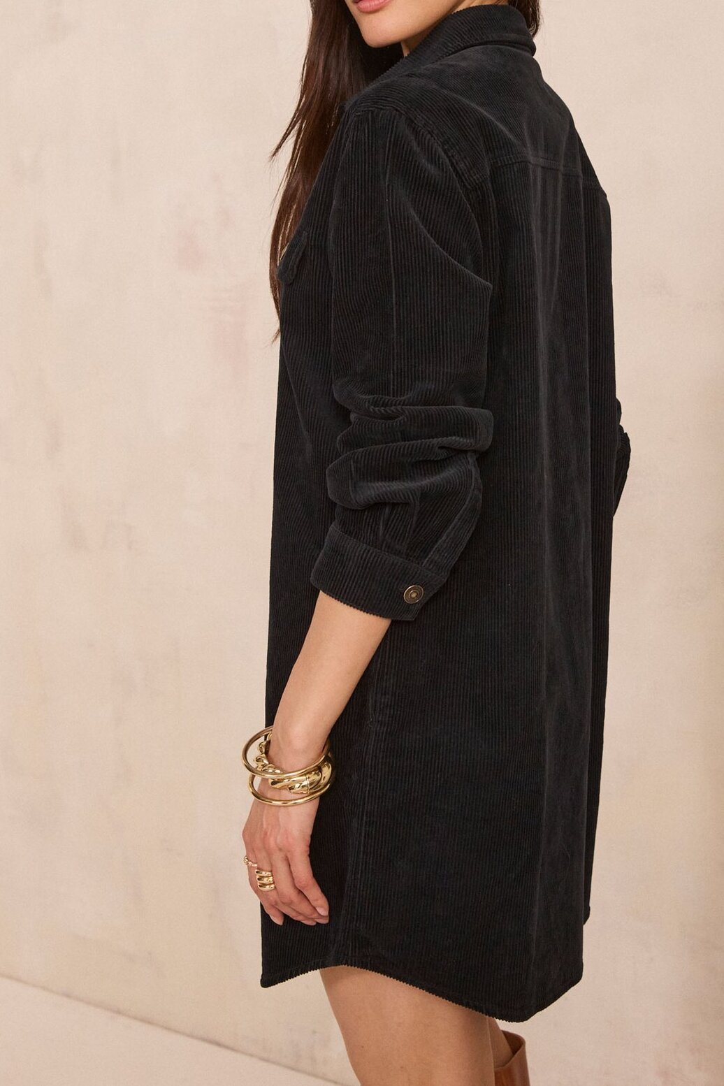 Robe chemise CENDRA en velours Maison 123 seconde main photo 4