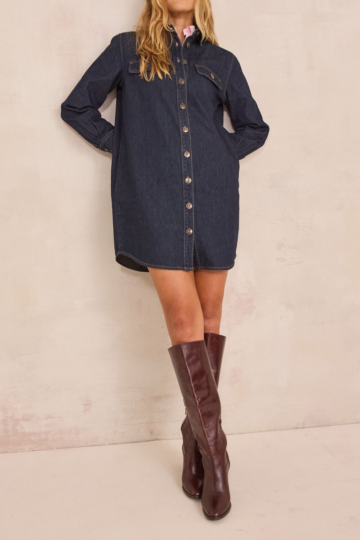 Robe chemise en 100% coton MERCY Maison 123 seconde main photo 1