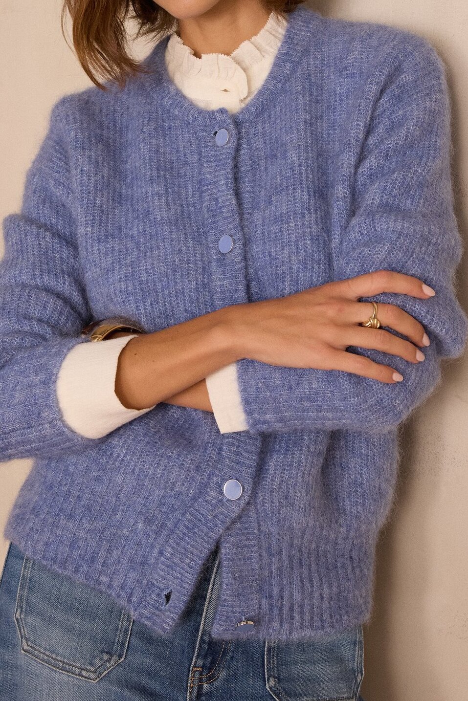 Cardigan LOU en mohair et alpaga Maison 123 seconde main photo 1