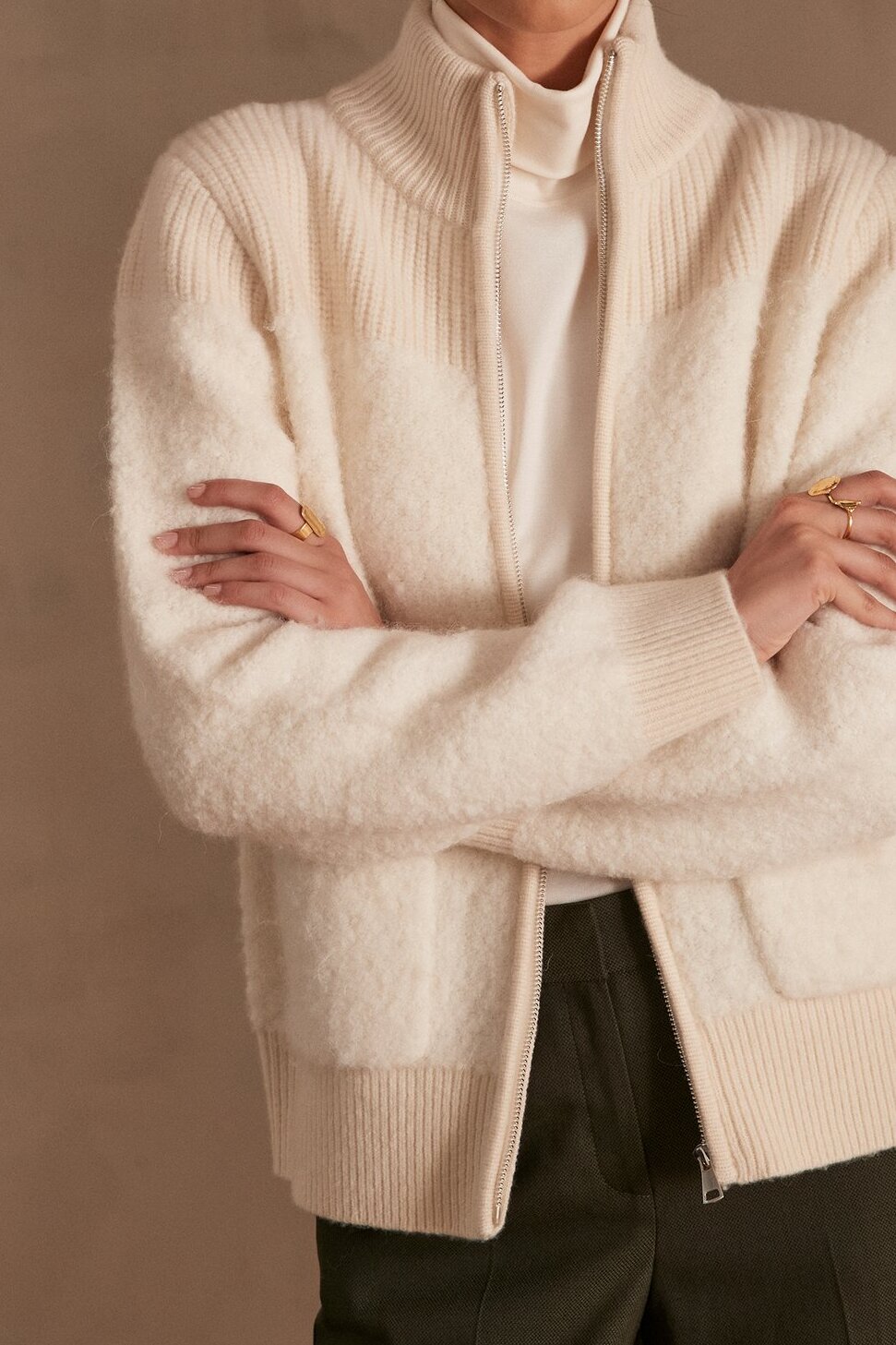 Photo produit Cardigan en laine et alpaga CLAUDIO numéro 1