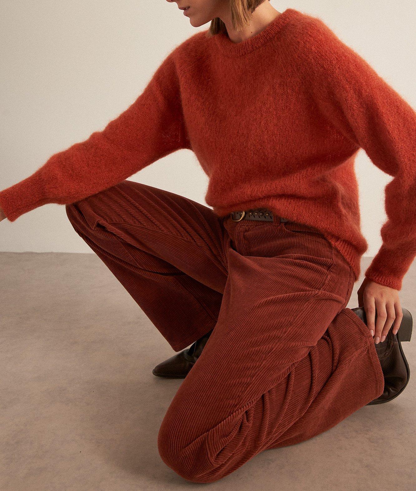 Photo produit Pull en mohair orange Bakari numéro 1