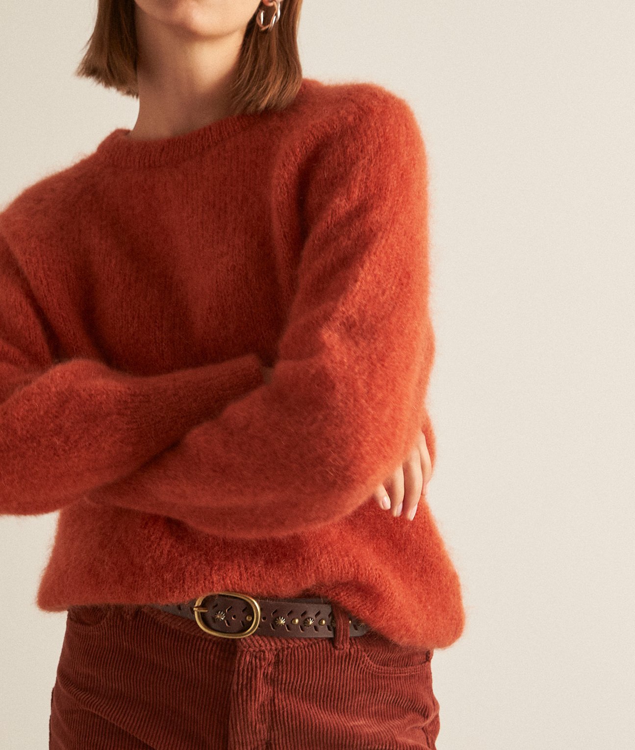 Photo produit Pull en mohair orange Bakari numéro 0