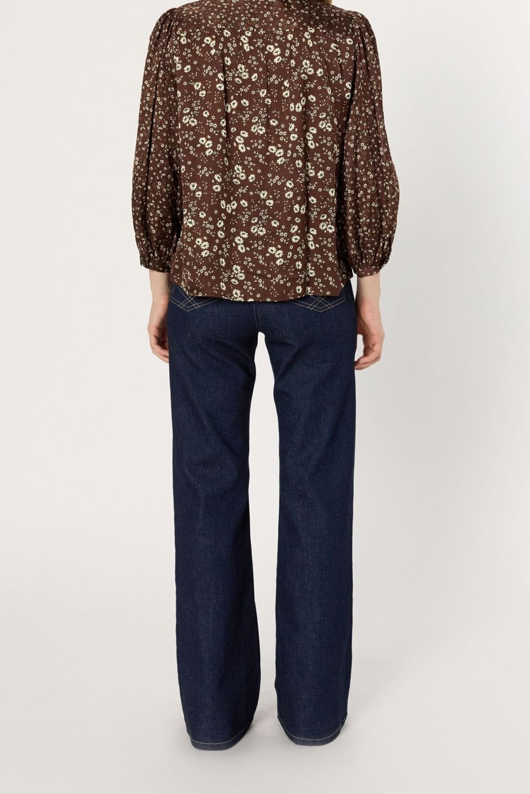 Chemise à fleurs en satin - ANAELLE Gerard Darel seconde main photo 4