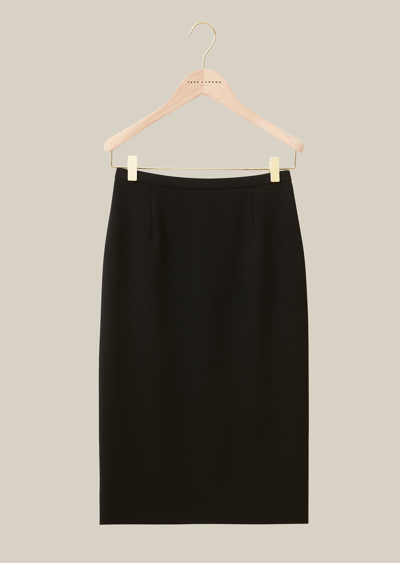 Jupe crayon Jack en tailleur stretch noire Tara Jarmon seconde main photo 1