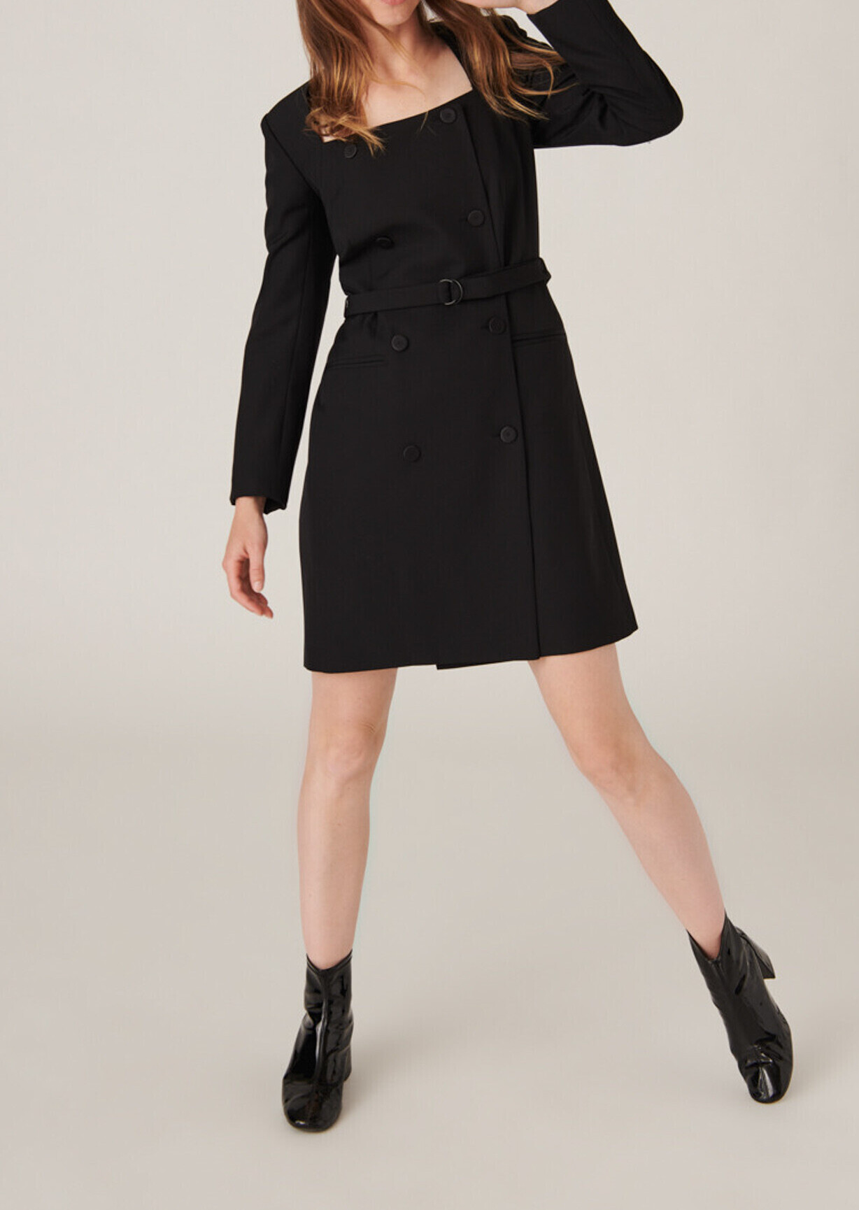Robe Rubens noire en laine mélangée Tara Jarmon seconde main photo 2