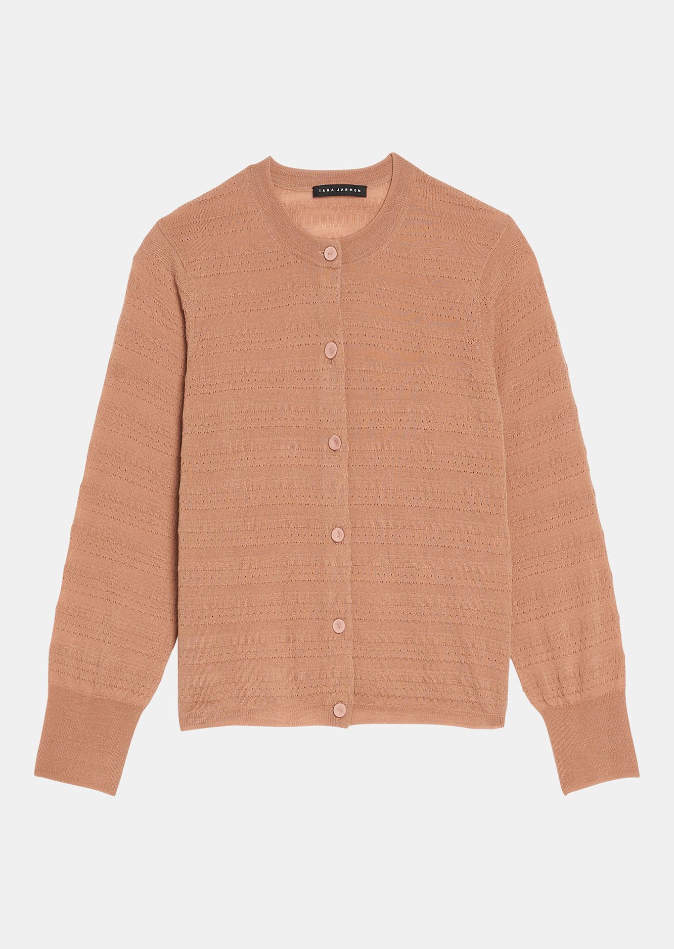 Gilet Gaspard beige en laine merinos extrafin Tara Jarmon seconde main photo 1