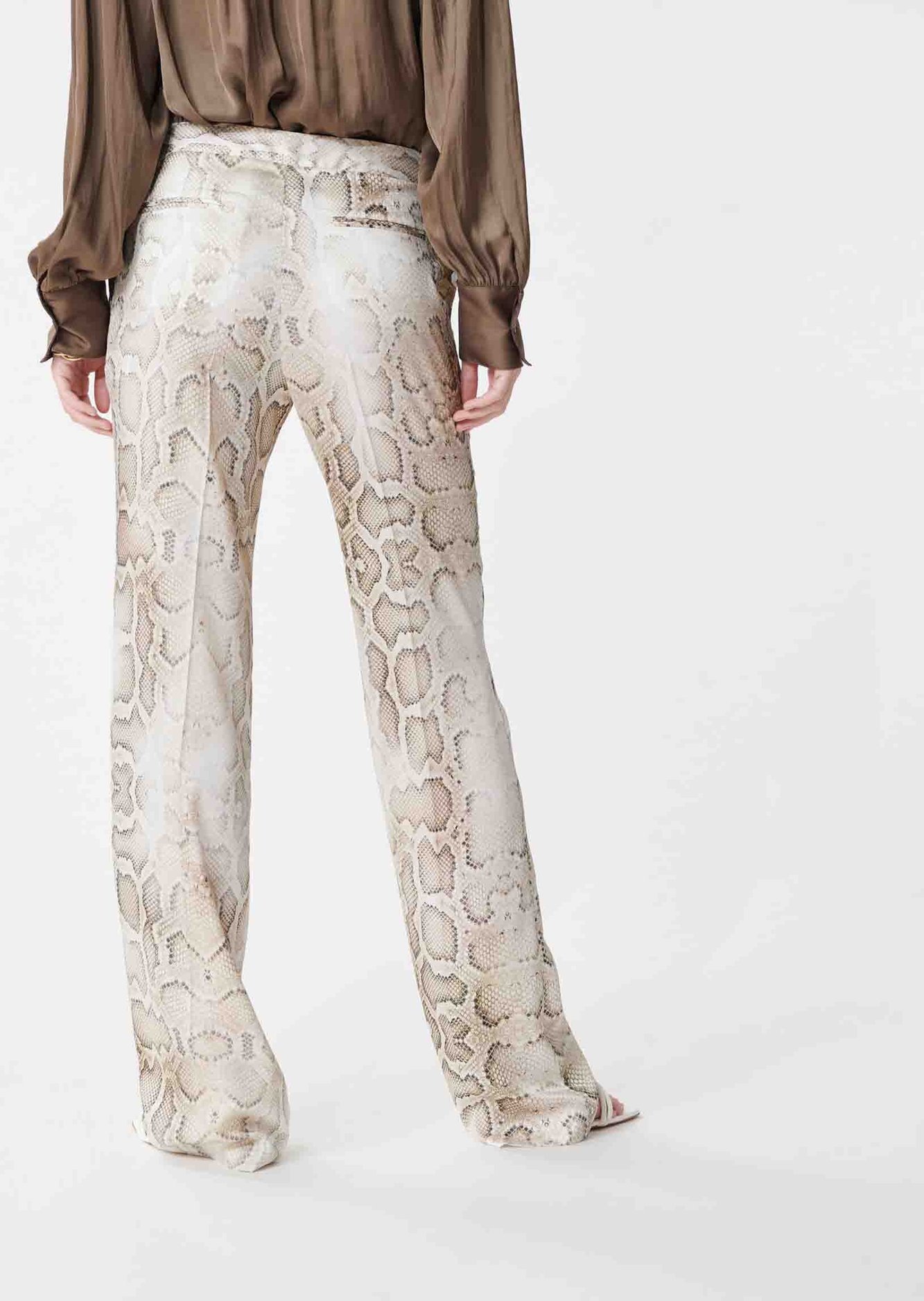 Pantalon Patti écru imprimé python Tara Jarmon seconde main photo 4
