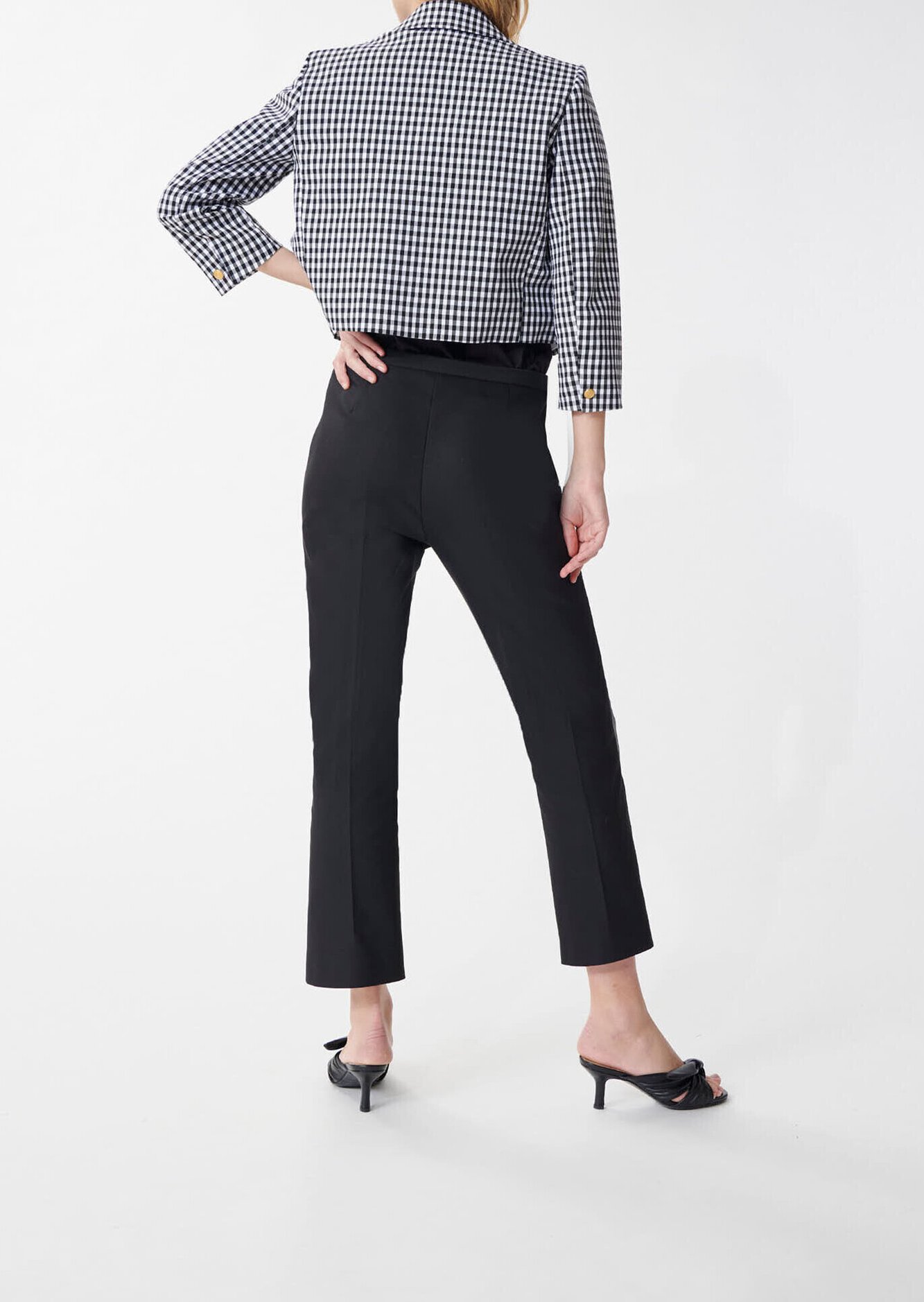 Pantalon Paquerette noir en coton Tara Jarmon seconde main photo 5