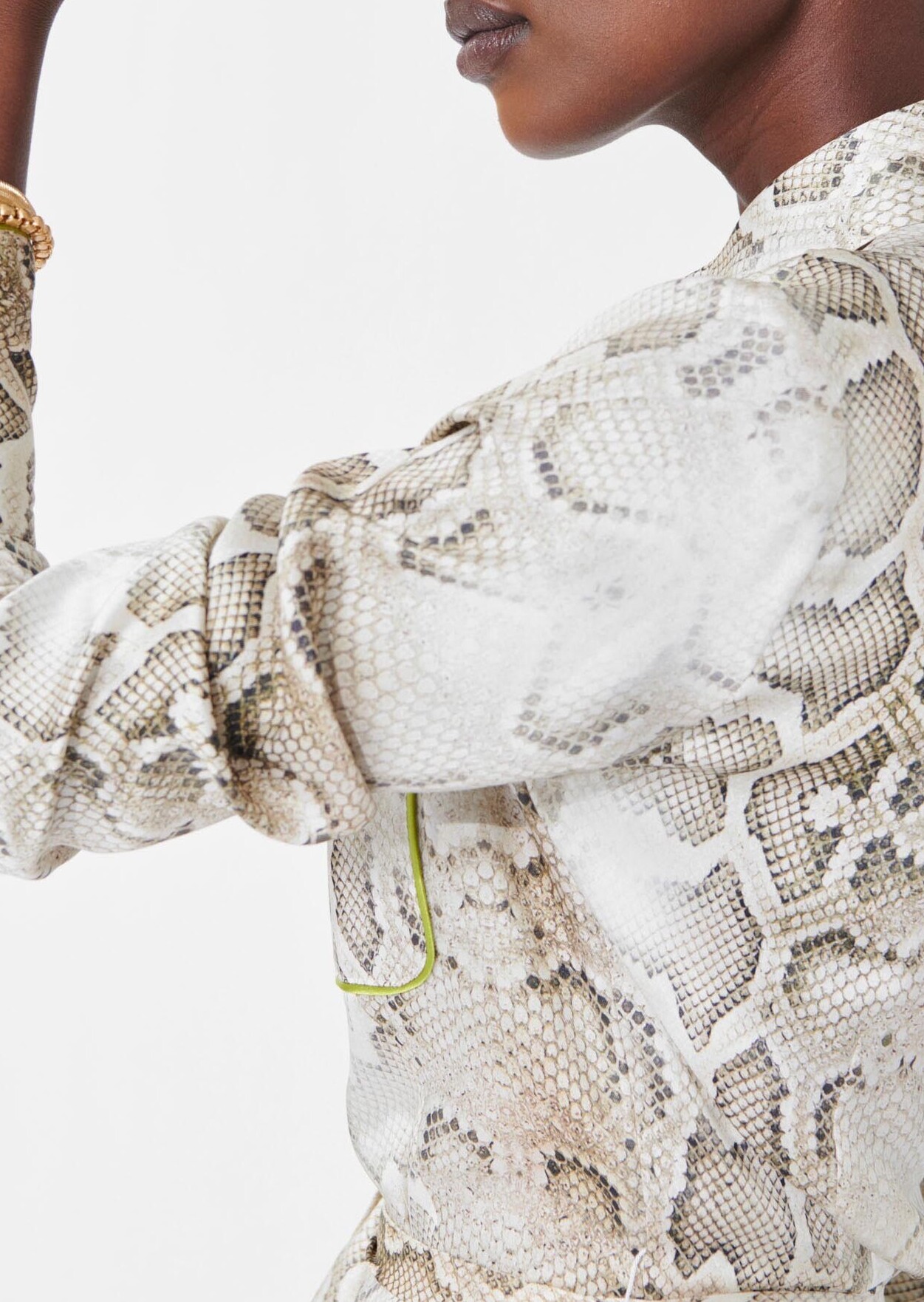 Robe Riklie écrue imprimé python Tara Jarmon seconde main photo 7