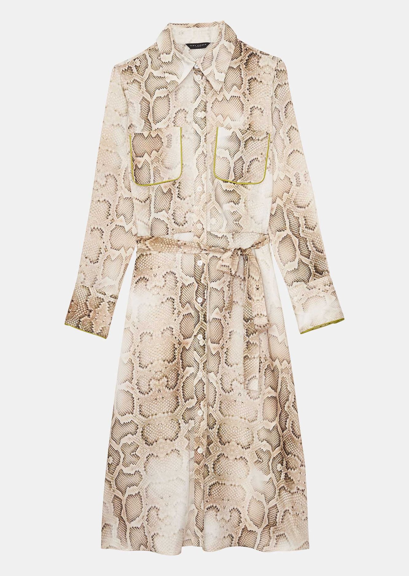Robe Riklie écrue imprimé python Tara Jarmon seconde main photo 1