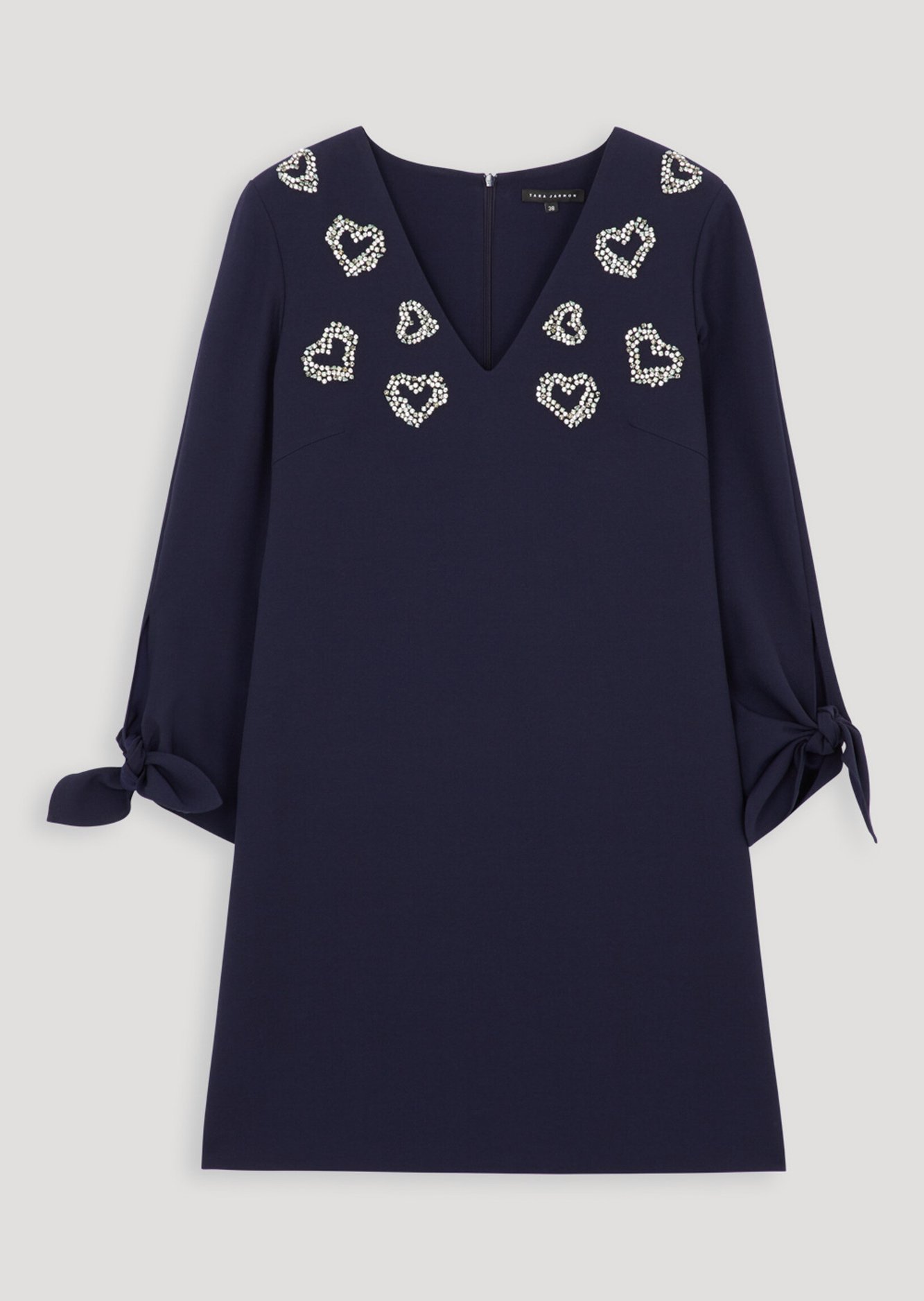 Robe bijou bleu nuit en toile gabardine Tara Jarmon seconde main photo 1