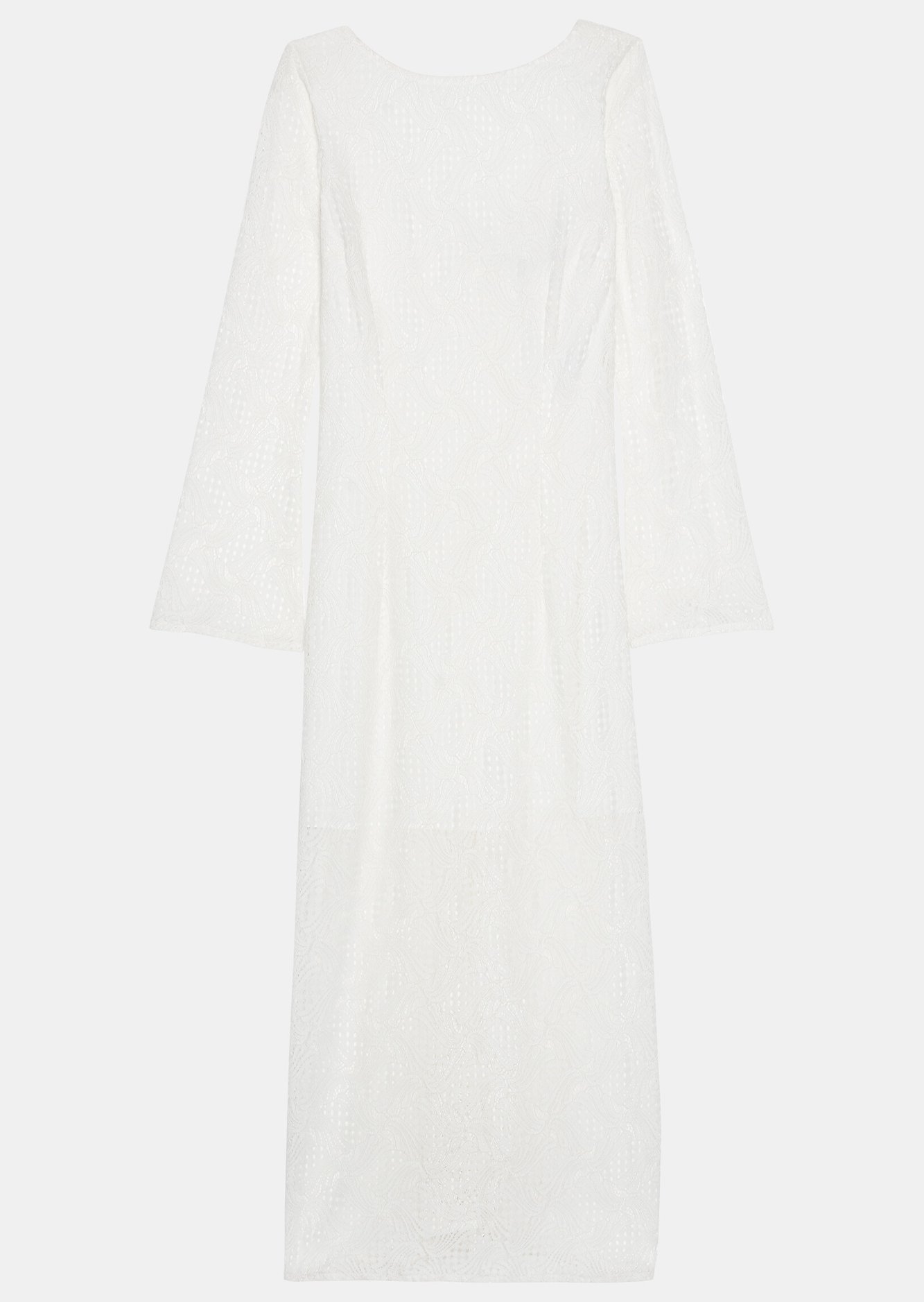 Robe longue blanche en dentelle Tara Jarmon seconde main photo 1
