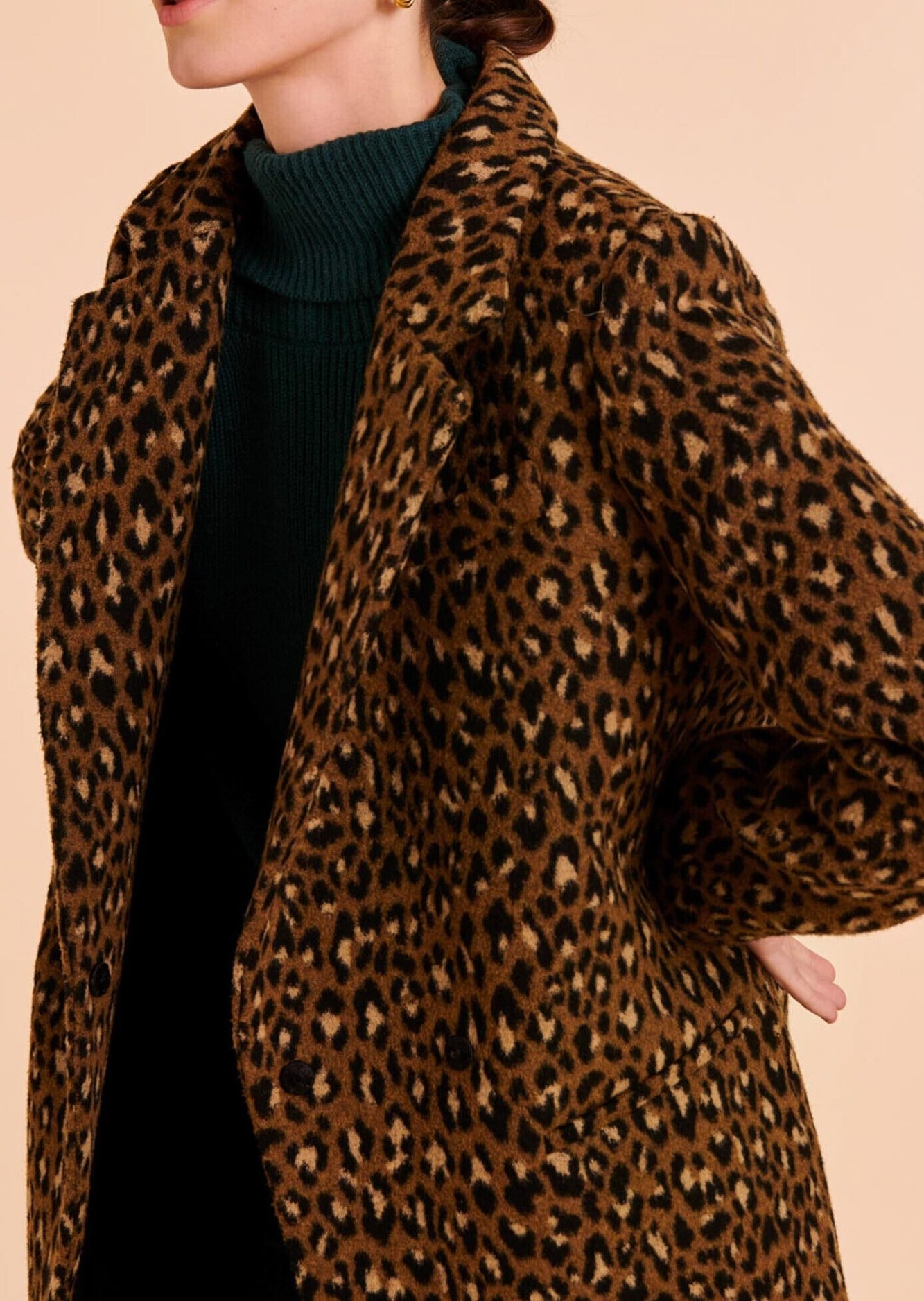 Manteau Molly long imprimé léopard Tara Jarmon seconde main photo 3