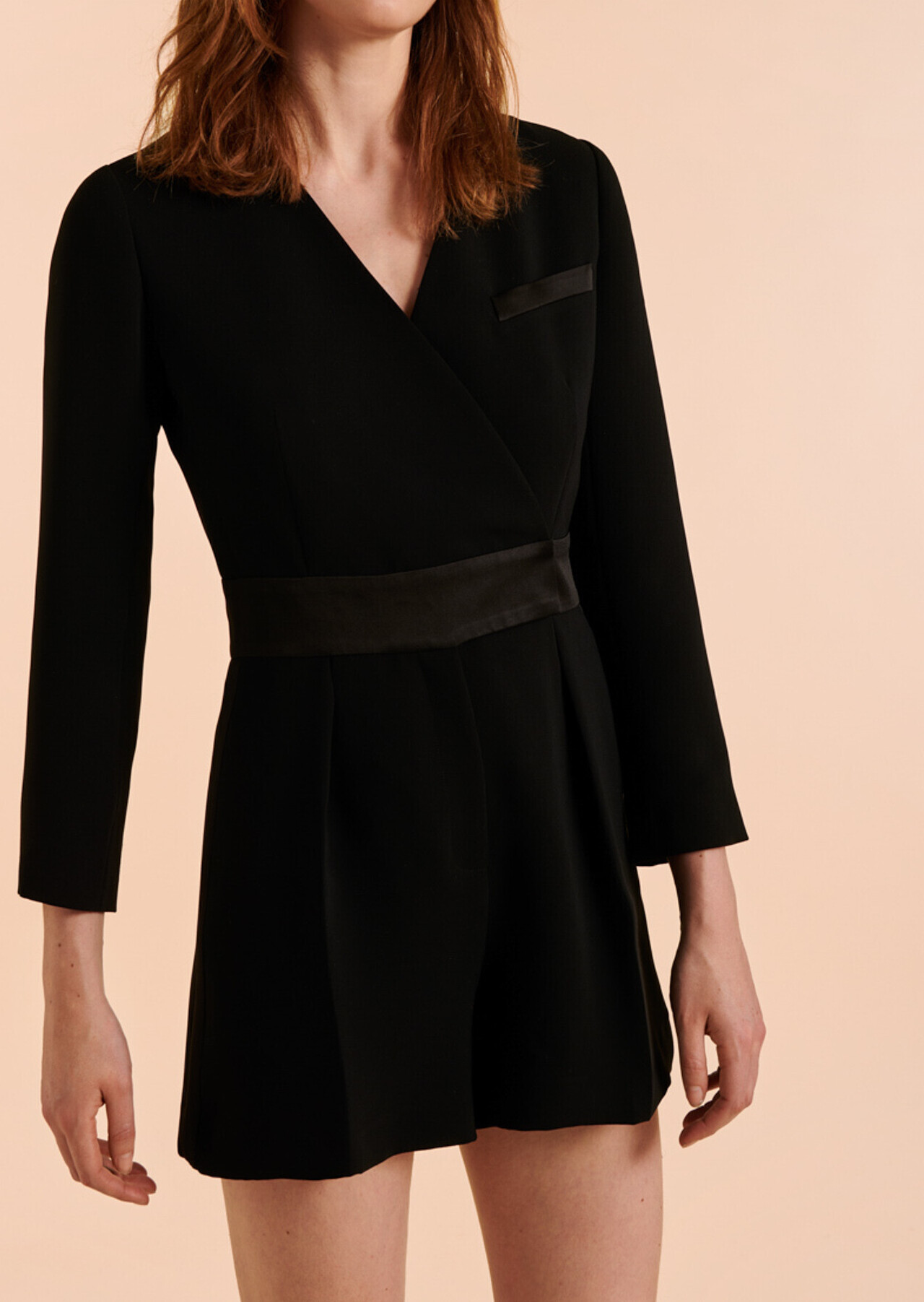 Robe Raquel noire effet croisé Tara Jarmon seconde main photo 3