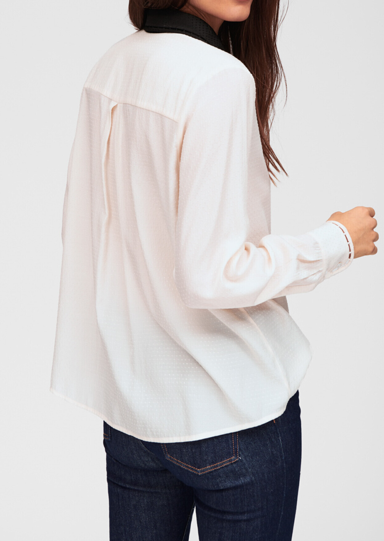 Top écru en jacquard plumetis Tara Jarmon seconde main photo 3