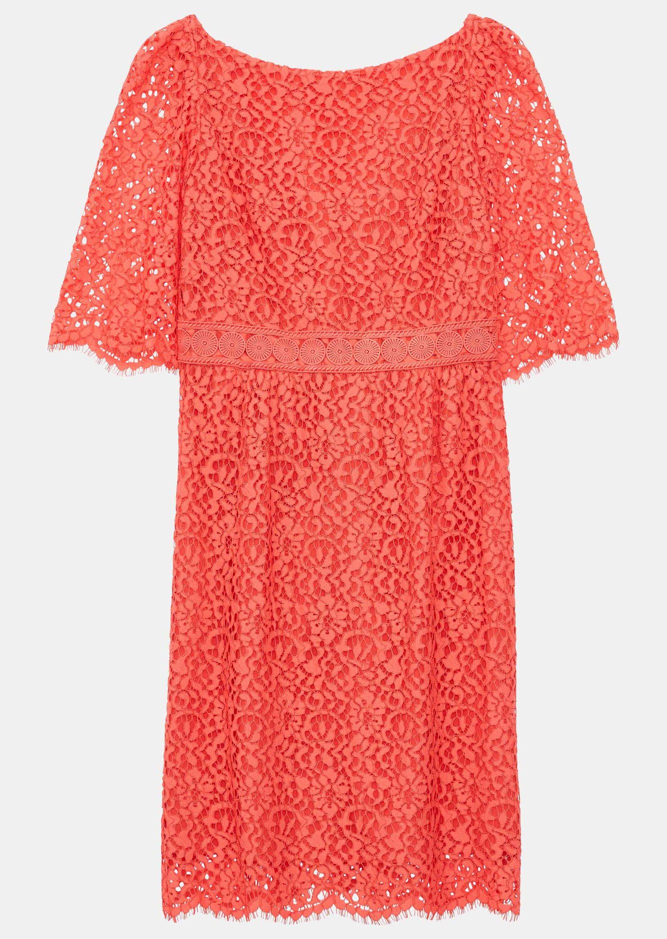 Robe en dentelle vieux rose Tara Jarmon seconde main photo 1