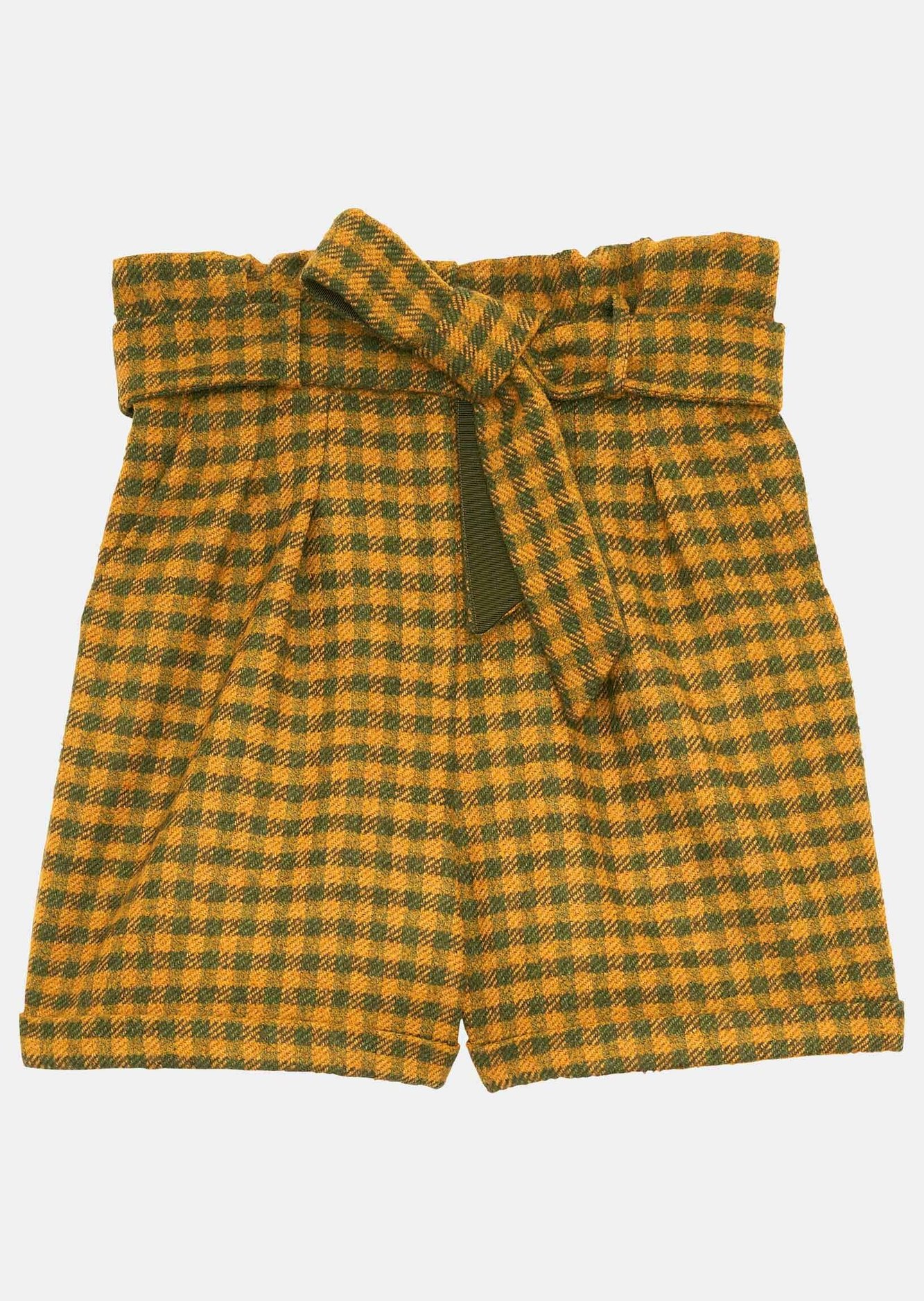 Short Priscille jaune vichy XL en laine Tara Jarmon seconde main photo 1