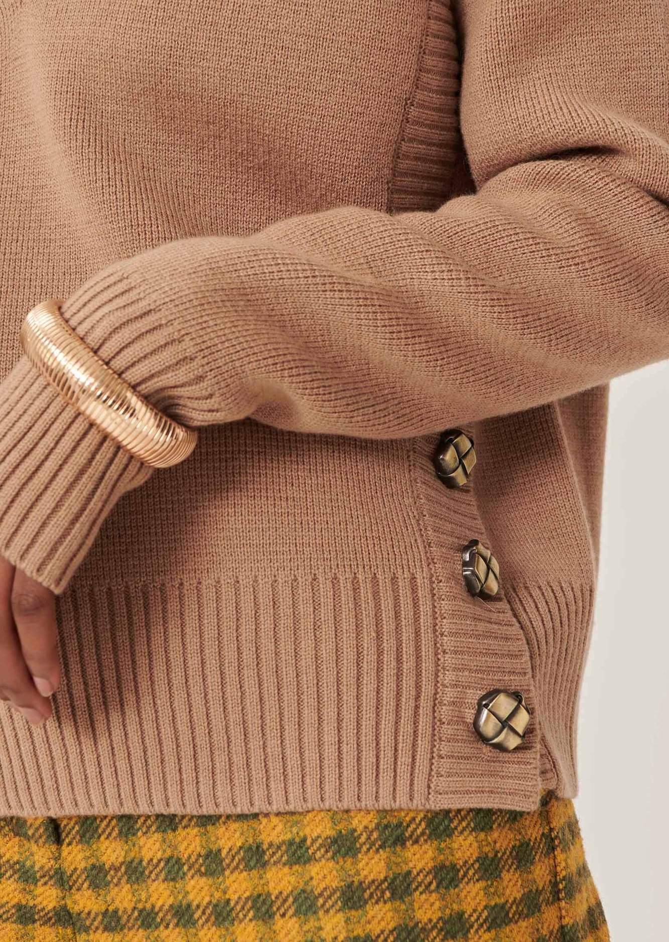 Pull Promesse marron en laine Tara Jarmon seconde main photo 4