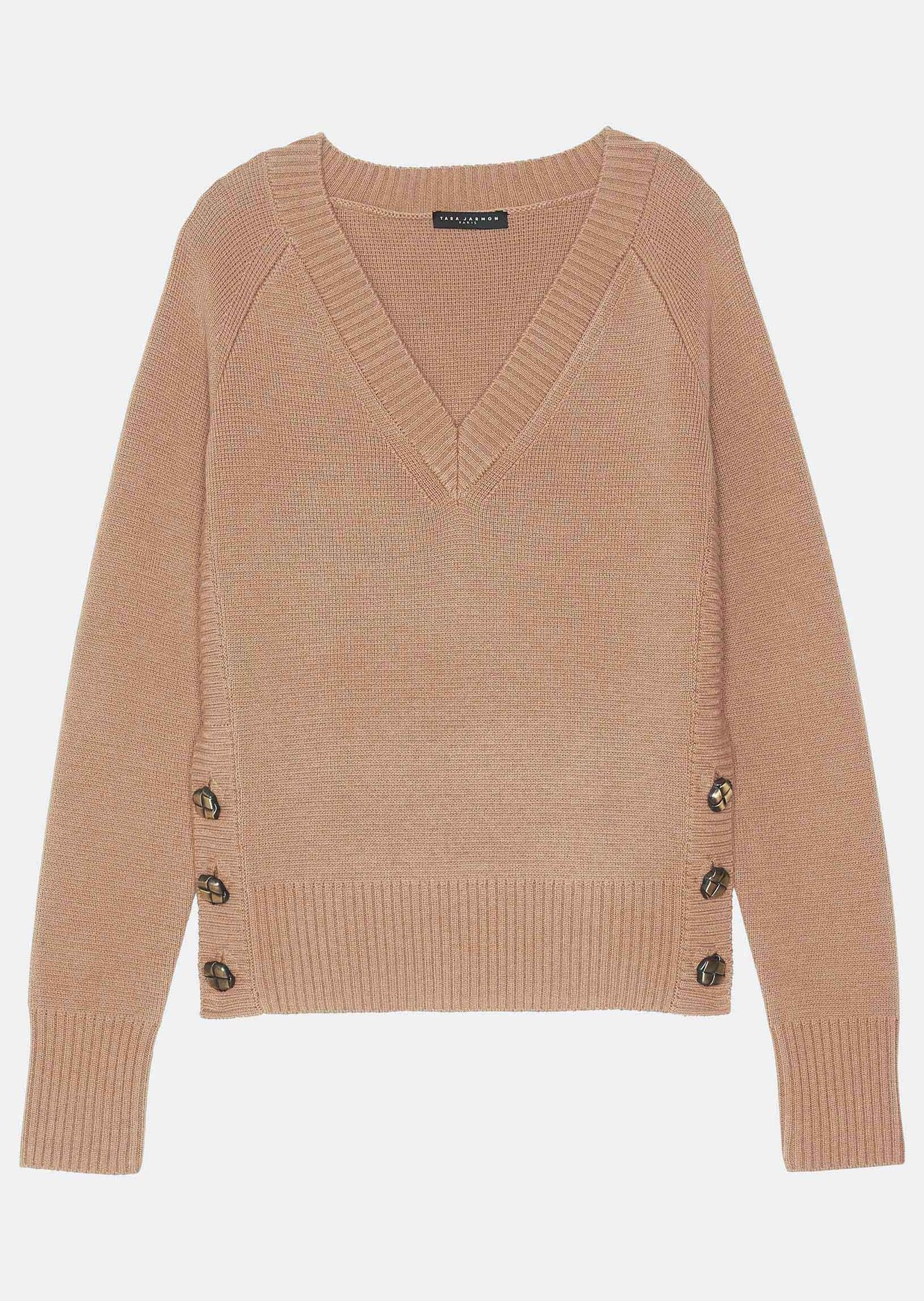 Pull Promesse marron en laine Tara Jarmon seconde main photo 1