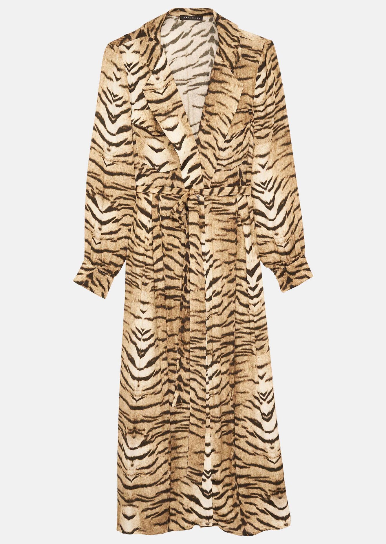 Robe Ruxy beige imprimé zèbre Tara Jarmon seconde main photo 1