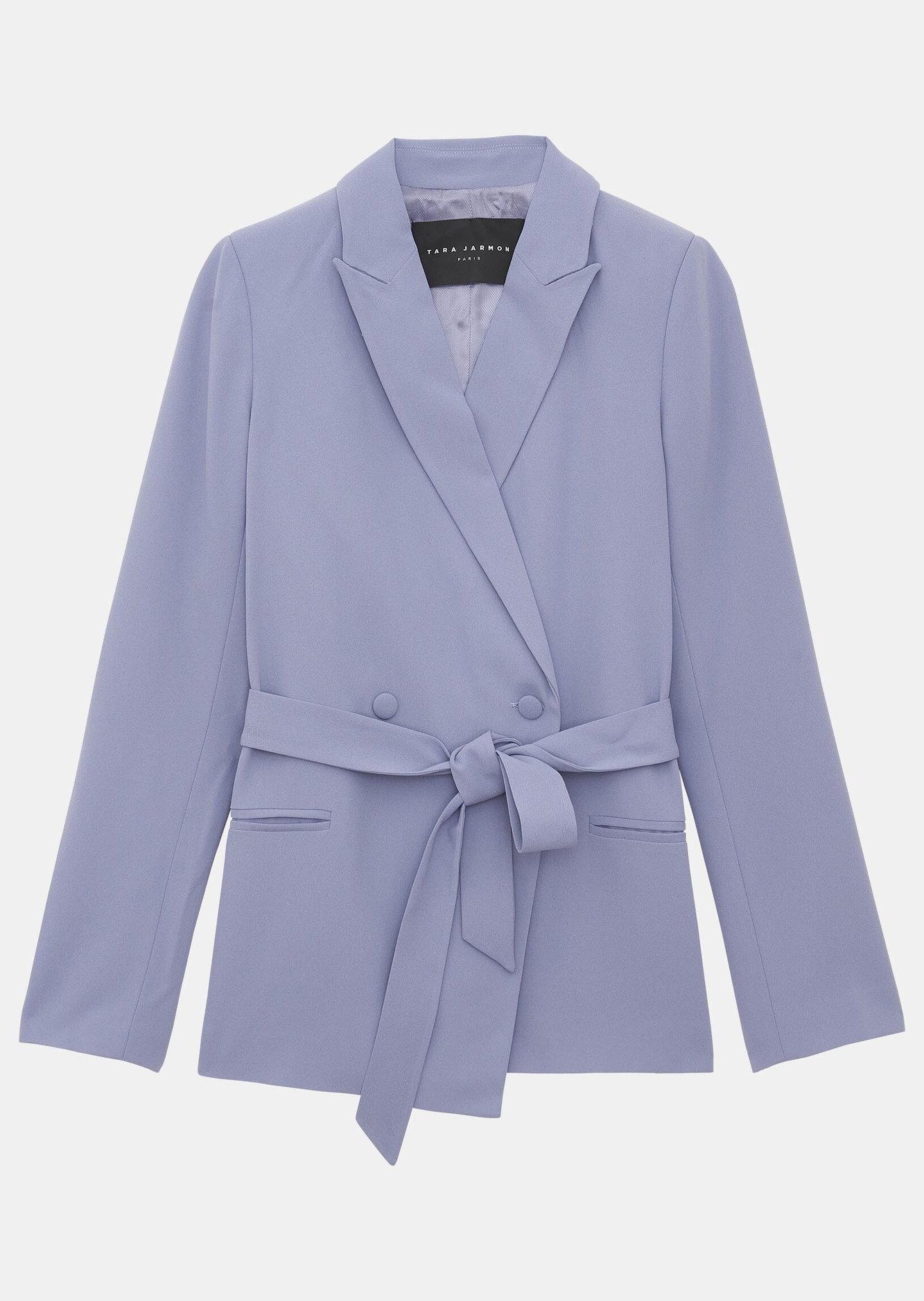Veste Veronica bleue en crêpe envers satin Tara Jarmon seconde main photo 1
