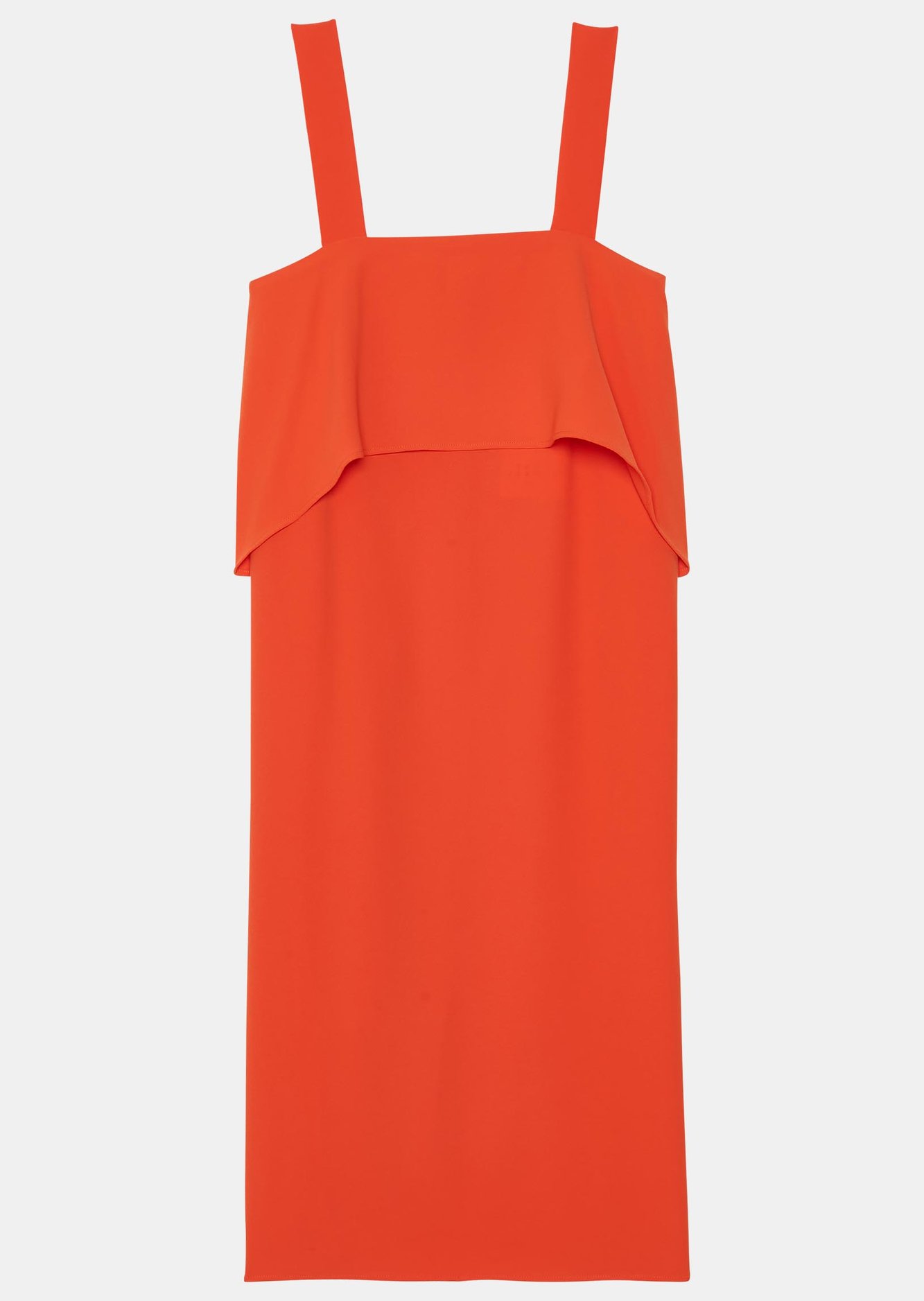 Robe Riisi orange en crêpe Tara Jarmon seconde main photo 1