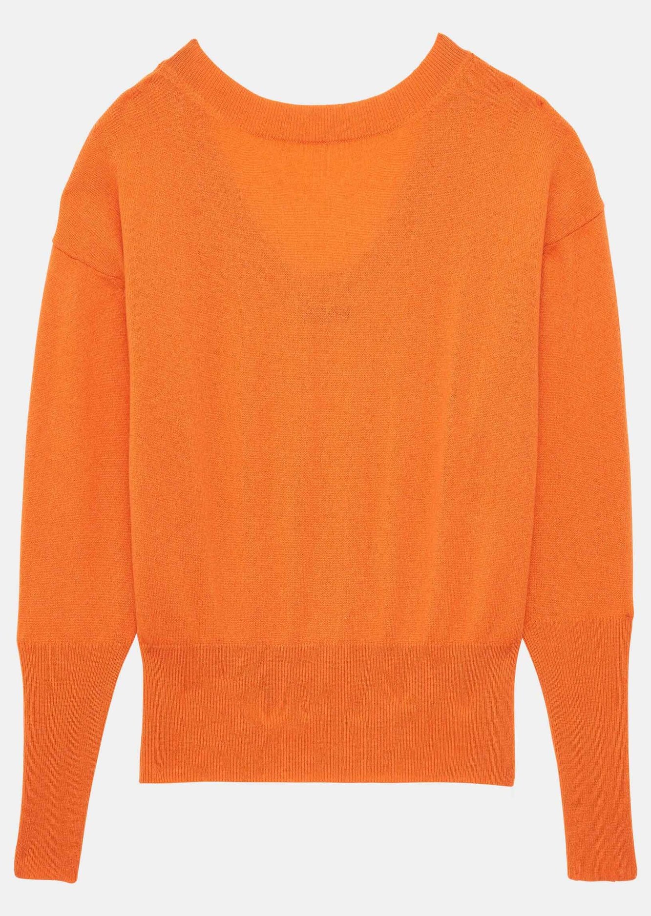 Pull Pappardelle orange en cachemire Tara Jarmon seconde main photo 1