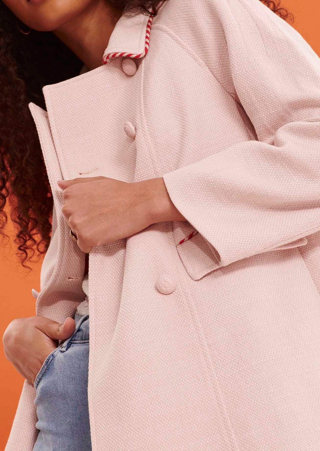Manteau Marisa rose clair Tara Jarmon seconde main photo 8