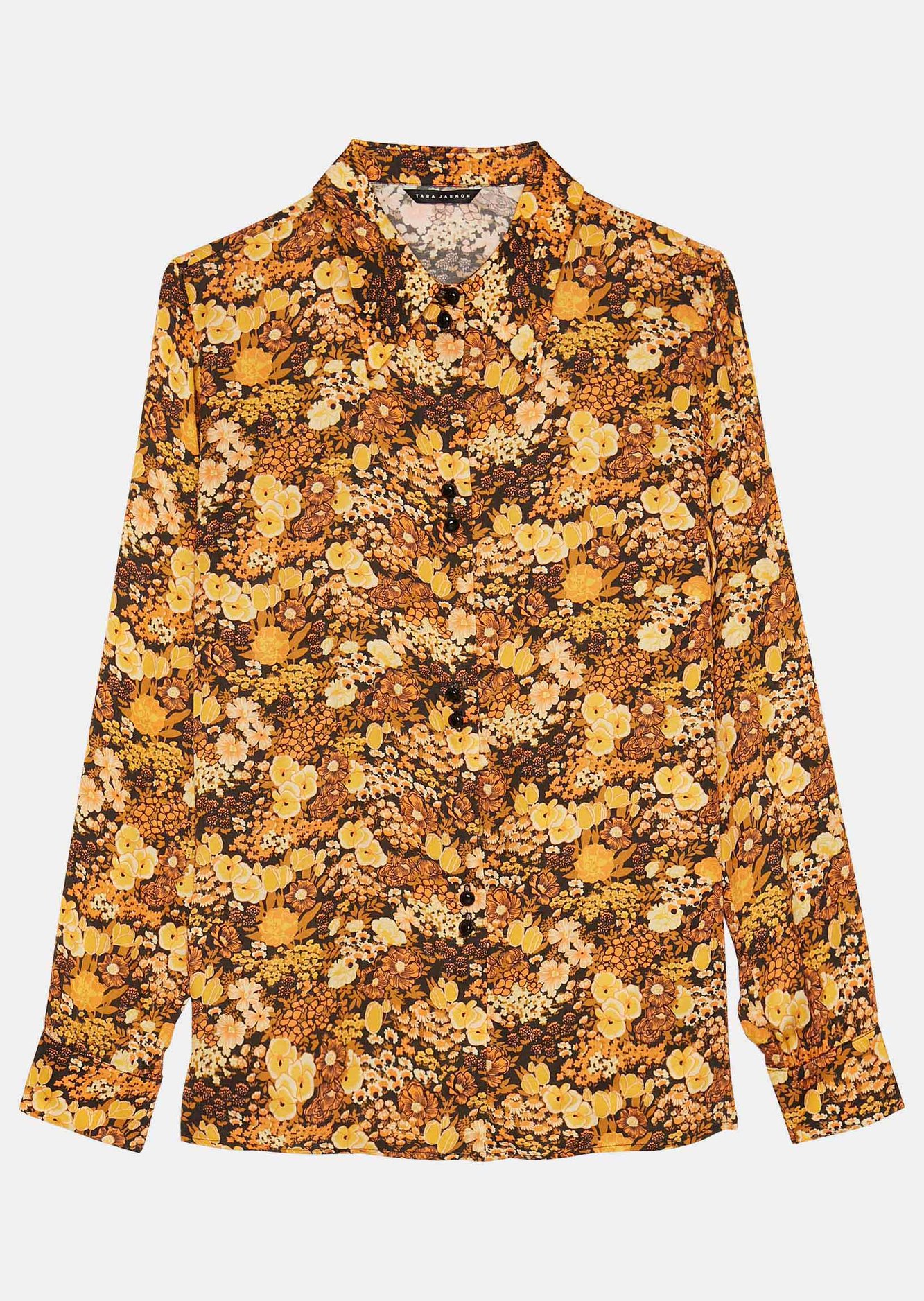 Chemise Caprice jaune imprimé fleurs Tara Jarmon seconde main photo 1
