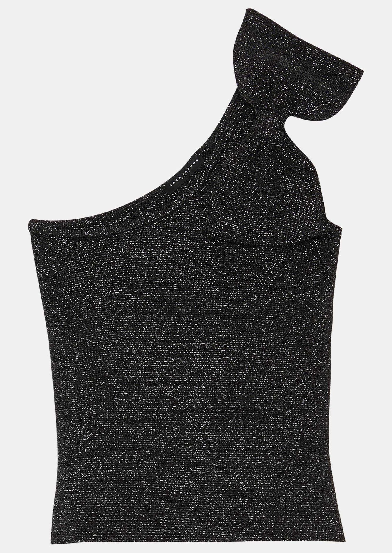 Top Prescillia noir en maille et lurex Tara Jarmon seconde main photo 6