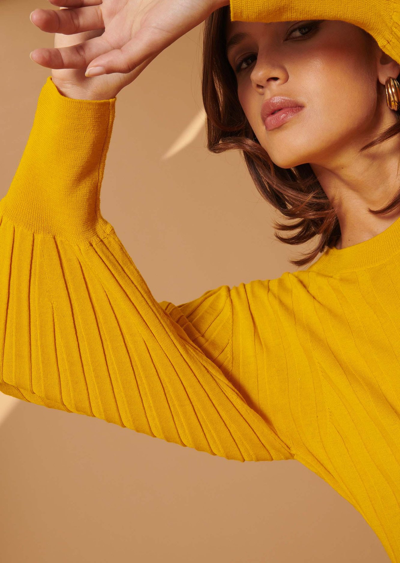 Pull Palatine jaune en laine merinos Tara Jarmon seconde main photo 4
