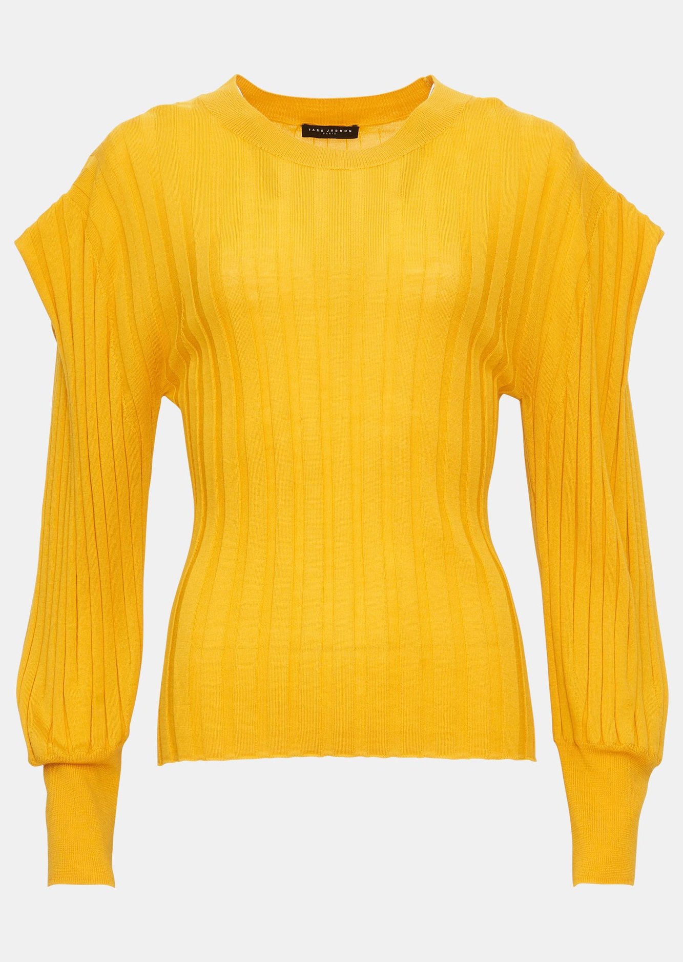 Pull Palatine jaune en laine merinos Tara Jarmon seconde main photo 1