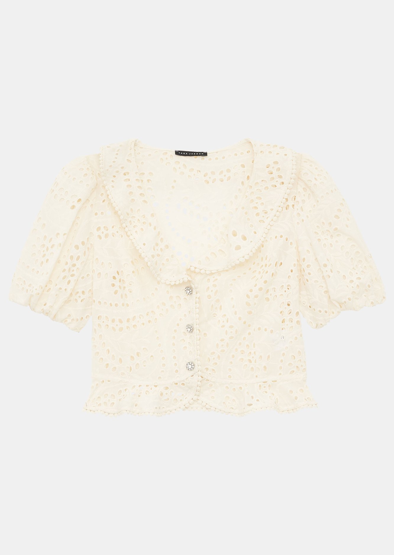 Chemise Carine écrue en broderie Tara Jarmon seconde main photo 6
