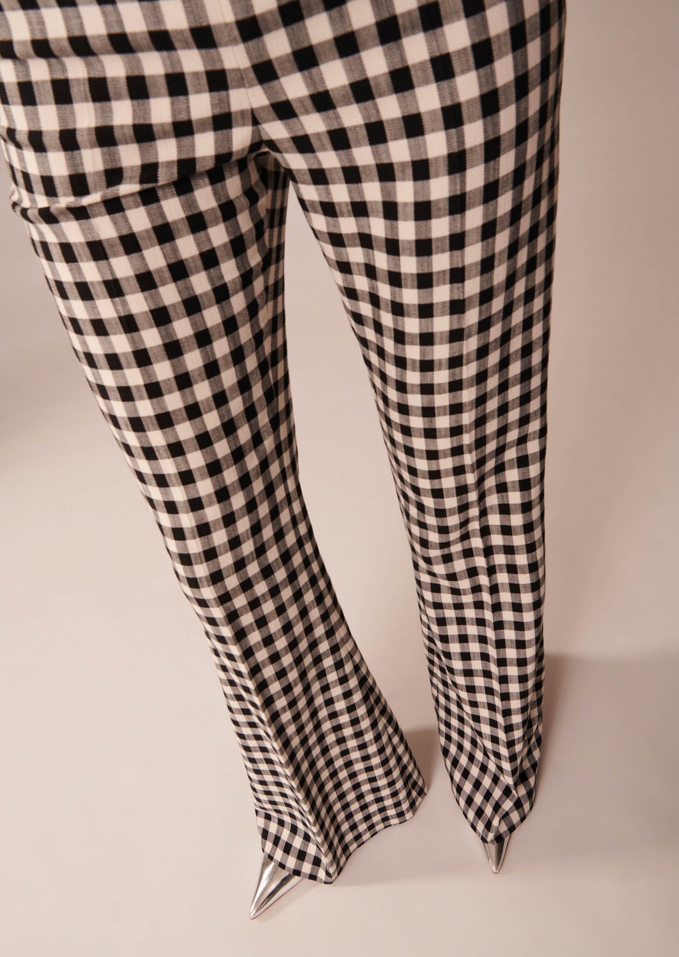 Pantalon Penina noir en vichy Tara Jarmon seconde main photo 3