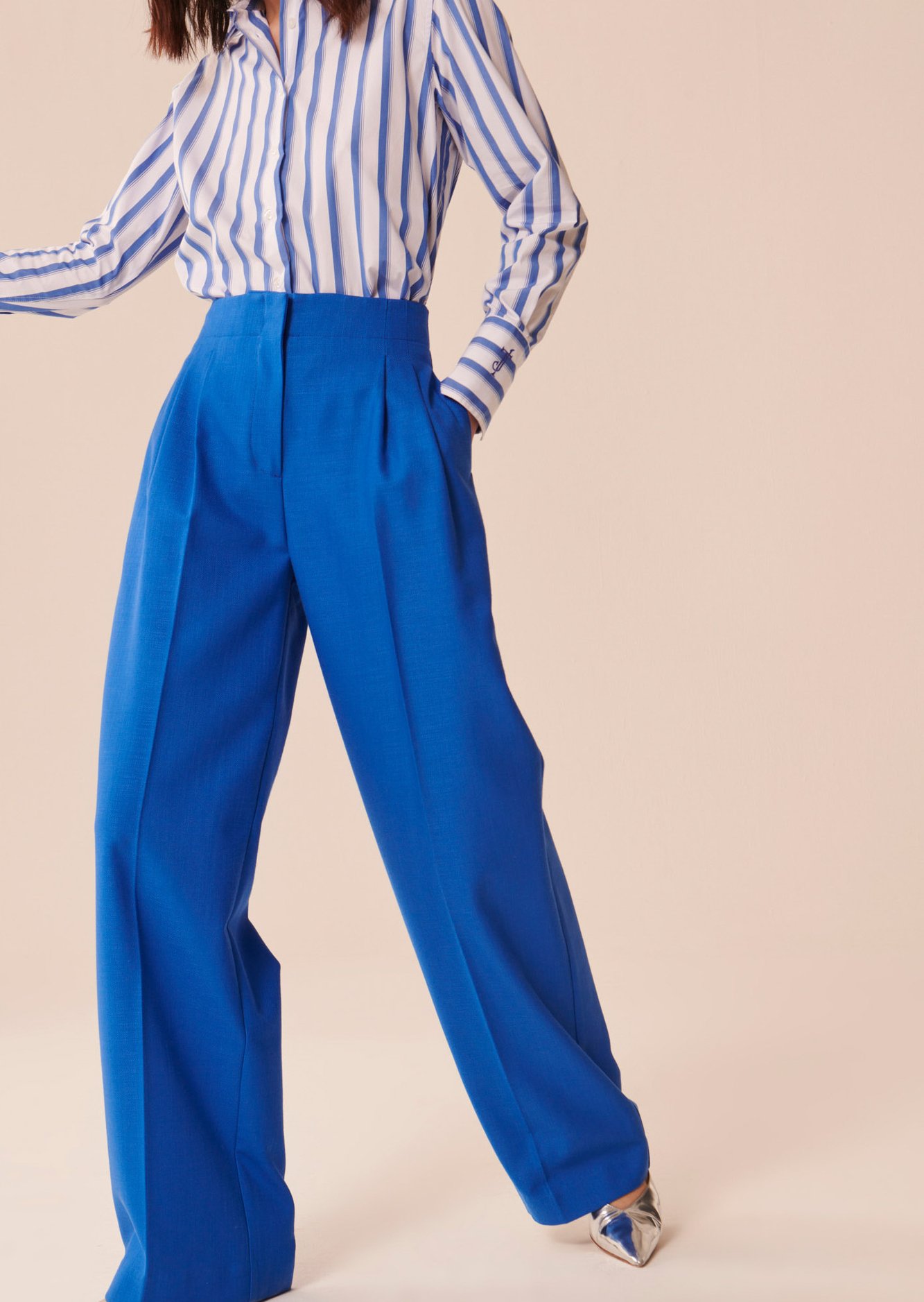 Pantalon Parigi bleu Tara Jarmon seconde main photo 3