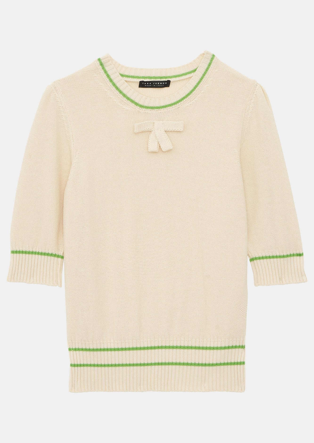 Pull Poupee écru en maille Tara Jarmon seconde main photo 1