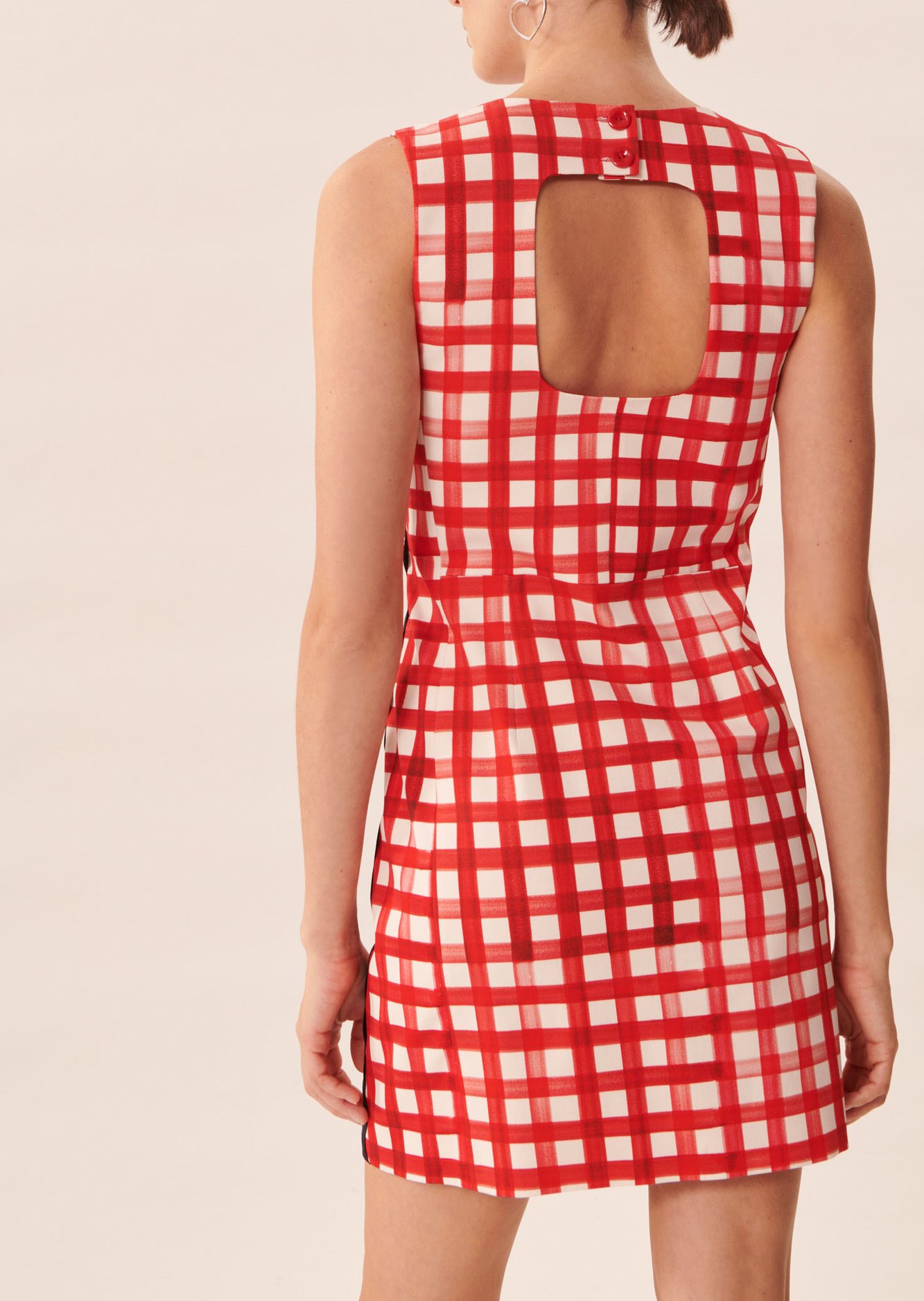 Robe Raff rouge en vichy Tara Jarmon seconde main photo 8