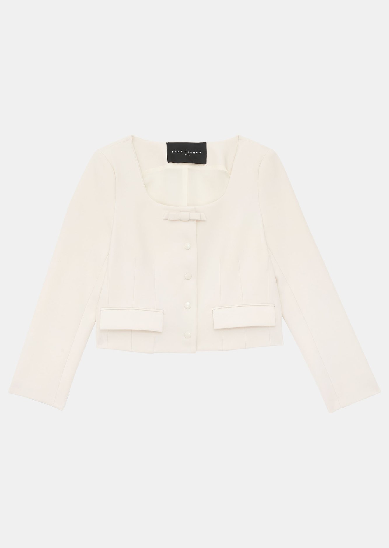 Veste Vernis écrue en toile double Tara Jarmon seconde main photo 6