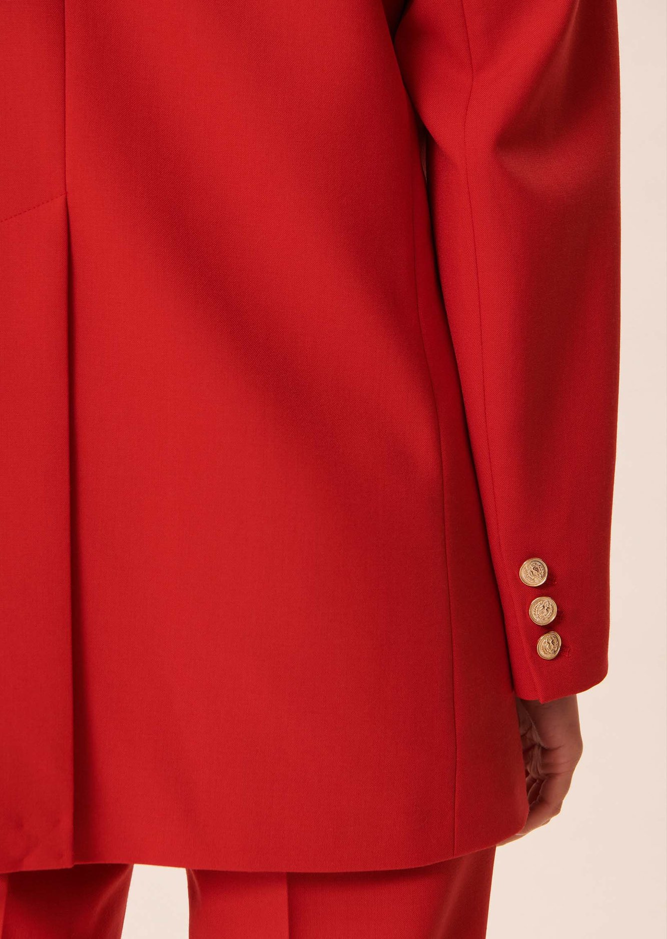 Veste Venus rouge en laine froide Tara Jarmon seconde main photo 6