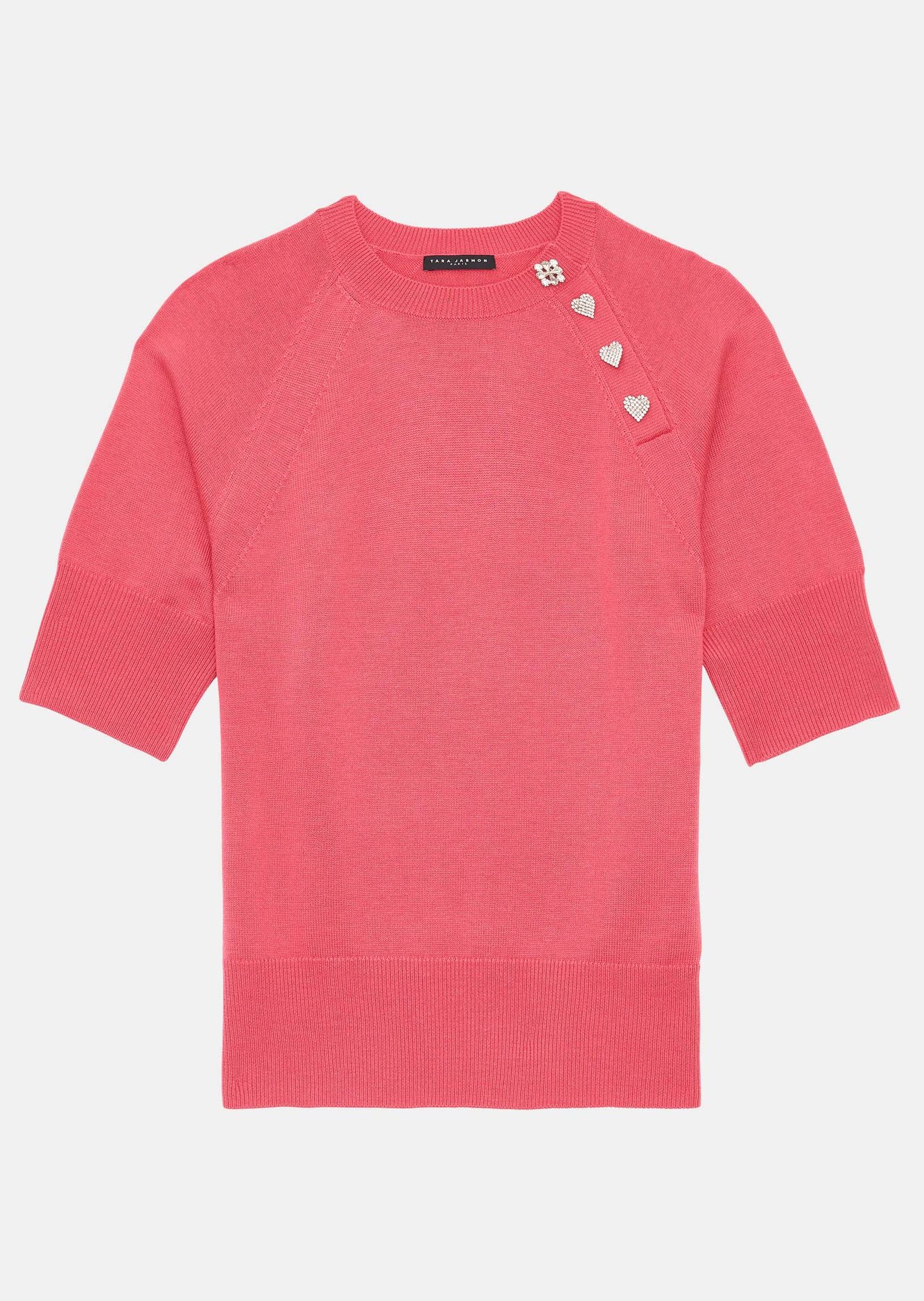 Pull Pastelle rose en laine merinos Tara Jarmon seconde main photo 1