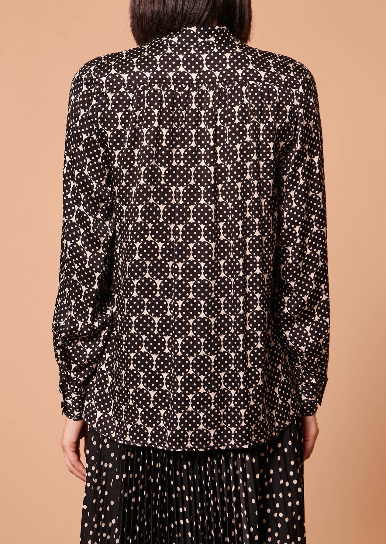 Chemise Charline écrue imprimé à pois Tara Jarmon seconde main photo 6