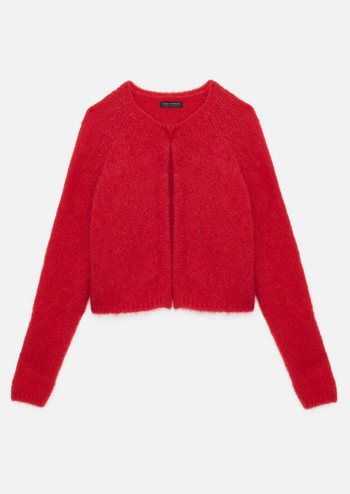 Gilet Glory rouge en mohair Tara Jarmon seconde main photo 1