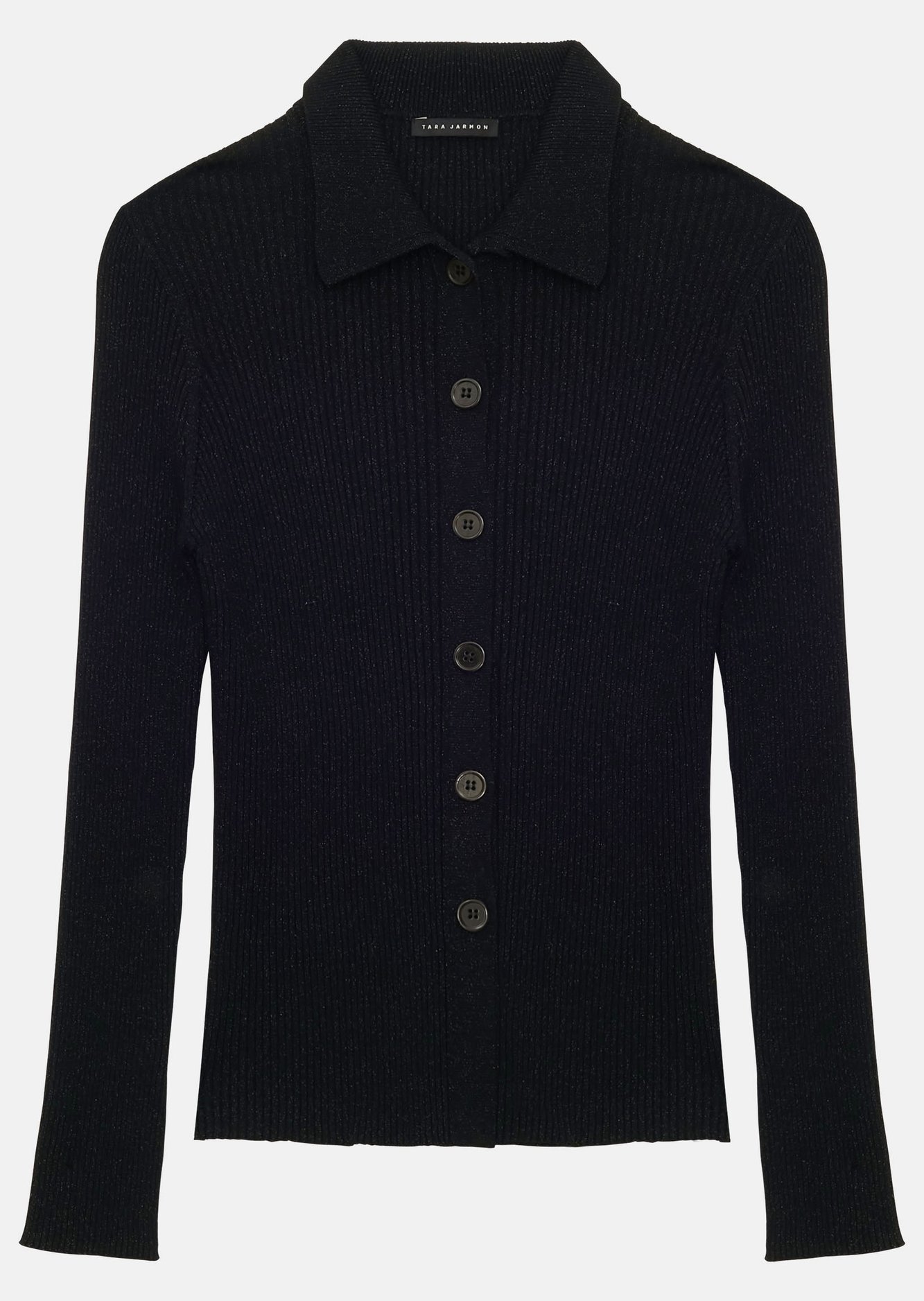 Cardigan Glossie noir en laine et lurex Tara Jarmon seconde main photo 1